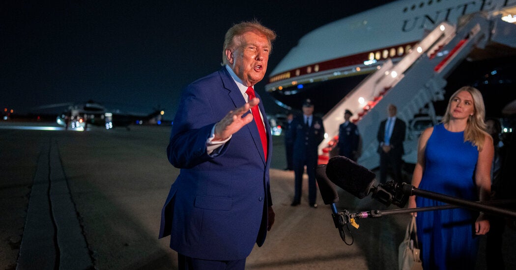 Trump Says Secret Plane Swap Was Not His Decision