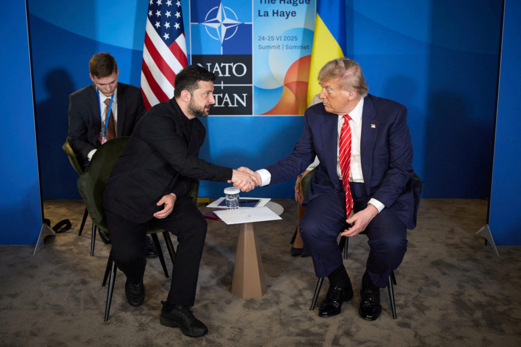 Trump meets with Zelenskyy at NATO summit, says Ukraine war is 'a mess' for Putin | PBS News