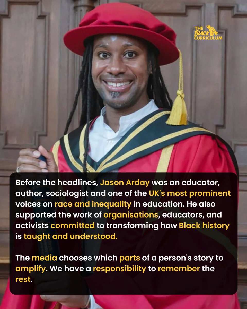 The headlines will tell you about the controversy. We choose to remember the contribution. Jason Arday dedicated his life to challenging inequality in education, opening doors for those too often left outside