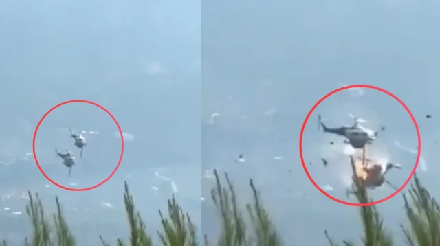 গ্রিসে দাবানল নেভাতে গিয়ে আকাশে দুই হেলিকপ্টারের সংঘর্ষ, নিহত ২