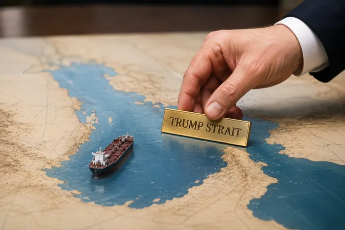 Trump floats renaming Strait of Hormuz 'Trump Strait' amid Iran clashes