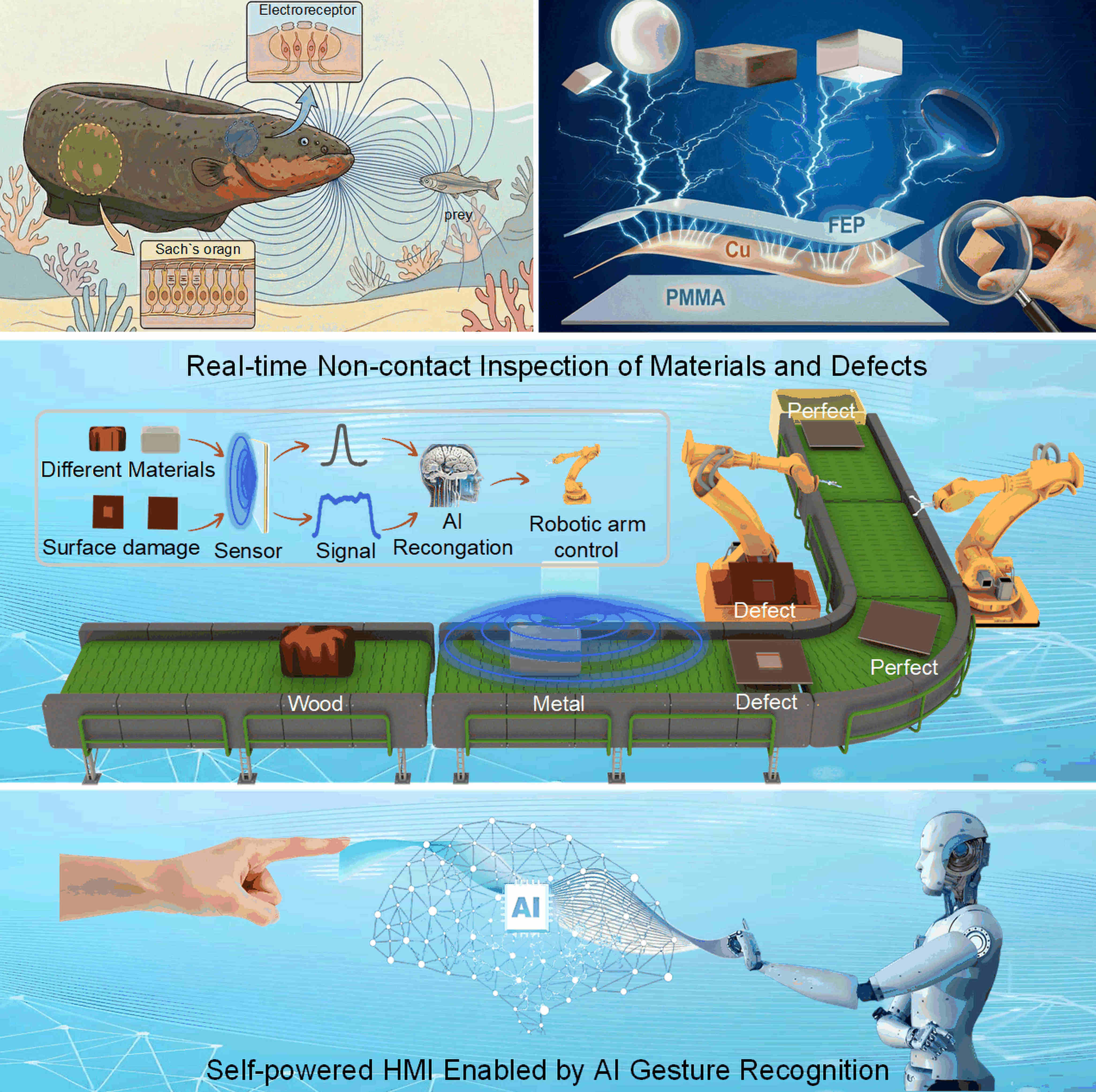 China's 'electric eel' sensor allows robots to feel an object without touching it | South China Morning Post