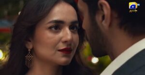 ‘তেরে বিন’ নাটকের একটি দৃশ্যে ওহাজ আলী ও ইউমনা জাইদি